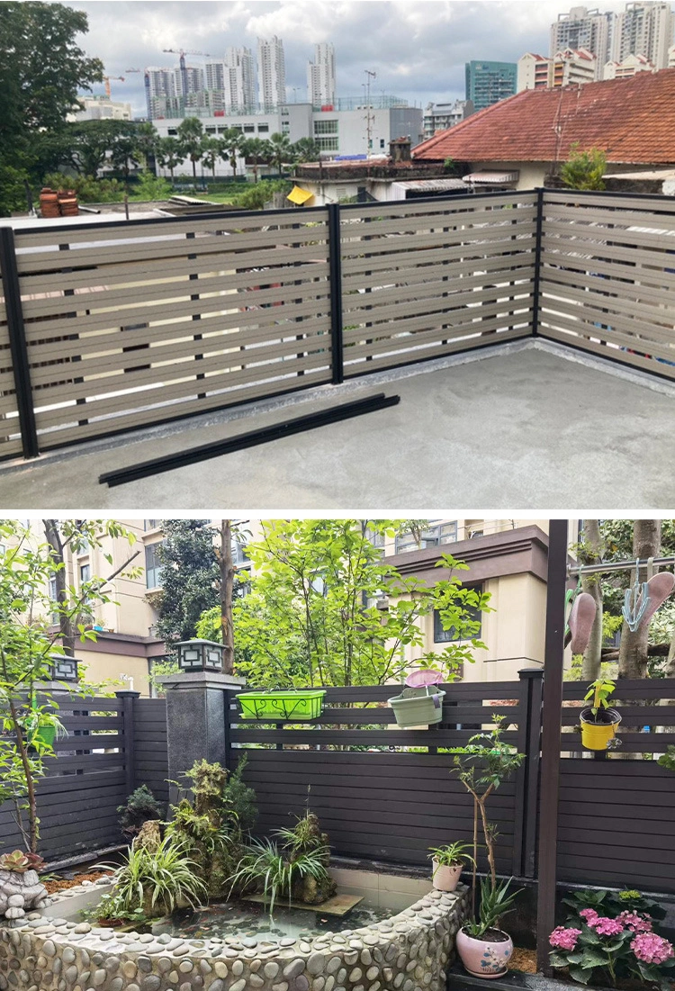 Hot Sale European Design WPC Fencing for Home Garden Fence Wood Plastic Composite