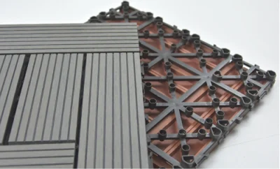Meilleur revêtement de sol WPC à grain composite bois-plastique 3D co-extrudé