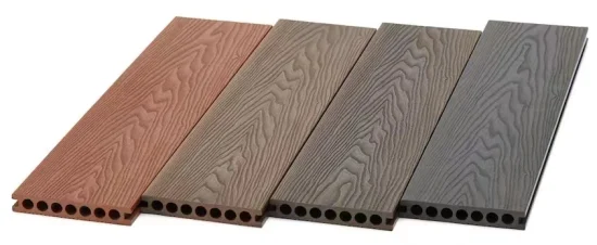 Plancher de platelage en bois composite WPC en plastique imperméable antidérapant de bonne qualité