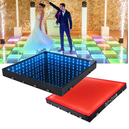 Piste de danse magnétique sans fil du miroir LED de la partie 50*50cm 3D de DJ de disco pour des événements de mariage
