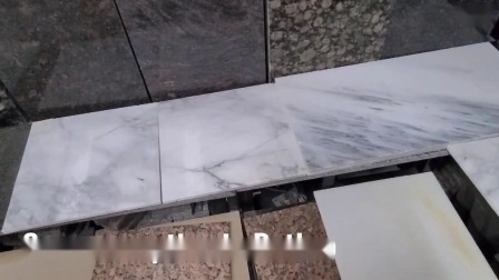 Carrelage en marbre gris clair de 10 mm d'épaisseur pour la décoration intérieure avec installation de bricolage