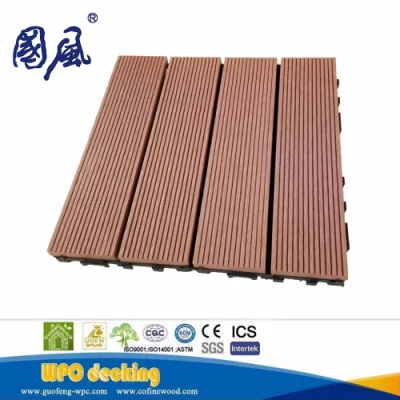 Carreaux de sol extérieurs bricolage WPC en composite bois-plastique