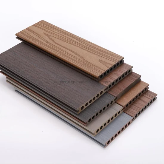 WPC Co Extrusion Decking Wood Plastic 3D Wood Grain Flooring Outdoor Indoor Flooring