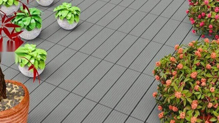 Carreaux de bricolage WPC de haute qualité en gros Carreaux de terrasse composites Carreaux de terrasse WPC Carreaux de sol de jardin pour la maison extérieure