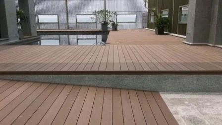 Plancher de pont WPC creux extérieur composite pour piscine