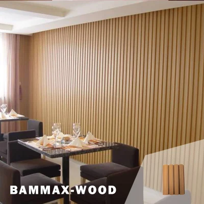 Mur de panneau en bois de coextrusion de palette 219X26 millimètre fumigé par Bammax de WPC adapté aux besoins du client
