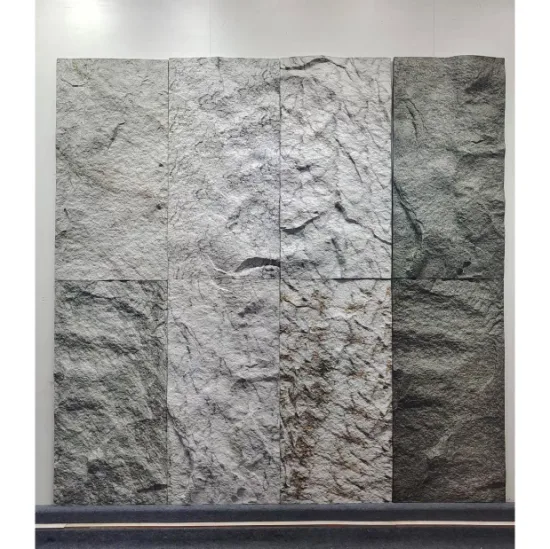 Projet d'hôtel de production en usine de panneau de mur en pierre PU léger Panneau de mur en pierre de polyuréthane artificiel Panneau de mur en pierre artificielle en pierre PU