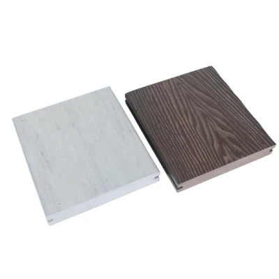 Ocox Revêtement de sol composite en plastique en bois massif imperméable extérieur WPC Decking Flooring